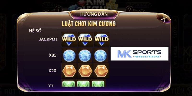 Khám phá cách chơi nổ hũ kim cương tại MKSports chi tiết từ A-Z